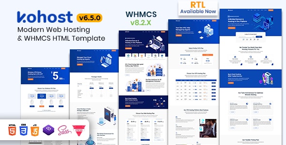 Kohost v6.5.0 - Modern Web Hosting & WHMCS Template