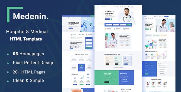 Medenin v1.0 - Medical & Health Website Template