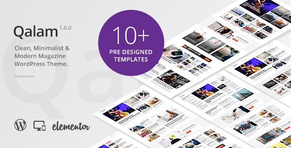 Qalam v1.0.0 - NewsPaper and Magazine WordPress Theme