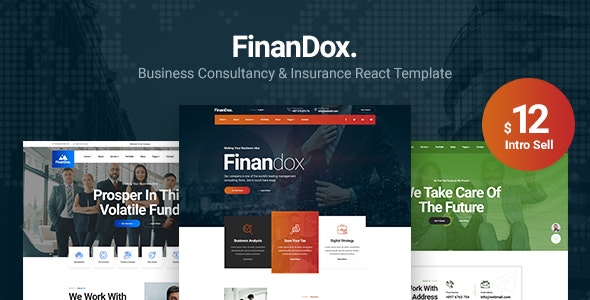 Download Finandox v1.0 – ReactJS Business Consulting Template | Free Nulled Scripts