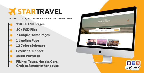 Download Star Travel – Travel, Tour, Hotel Booking HTML5 Template | Free Nulled Scripts