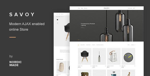 Savoy v2.1.3 - Minimalist AJAX WooCommerce Theme