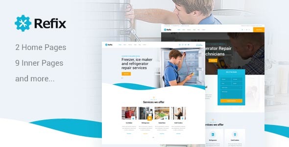 Refix v1.0 - Fridge & Freezer Repair Company HTML Template