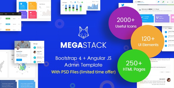 Download MegaStack – Bootstrap 4 & Angular JS Admin Panel | Free Nulled Scripts