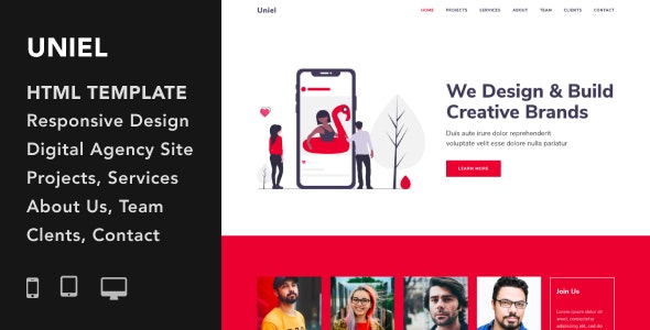 Uniel v1.0.0 - Digital Agency HTML5 Responsive Template