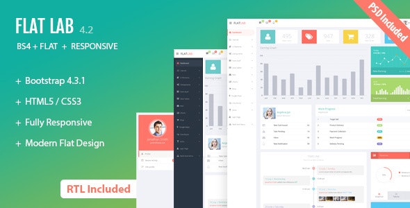 FlatLab v4.2 - Bootstrap 4 Responsive Admin Template