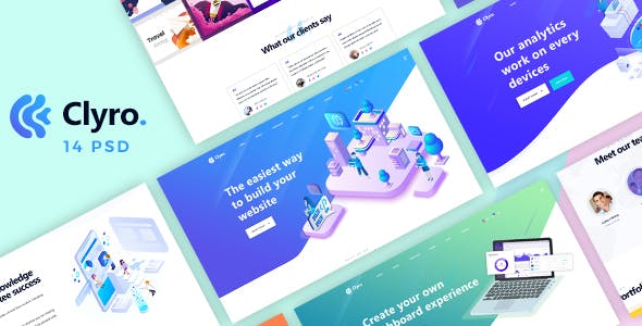 Clyro v1.0 - Isometric Agency PSD Template