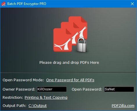 Batch PDF Encryptor