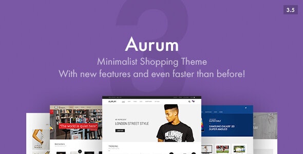 Aurum v3.7.2 - Minimalist Shopping Theme