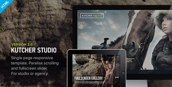 Kutcher Studio v2.0.2 - Responsive Parallax Template