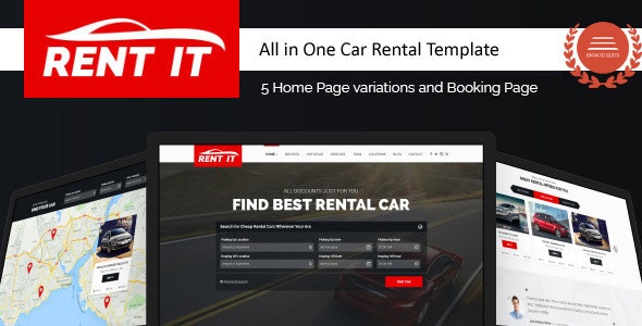 Rent It v1.3.1 - Car Rental Template with RTL Support