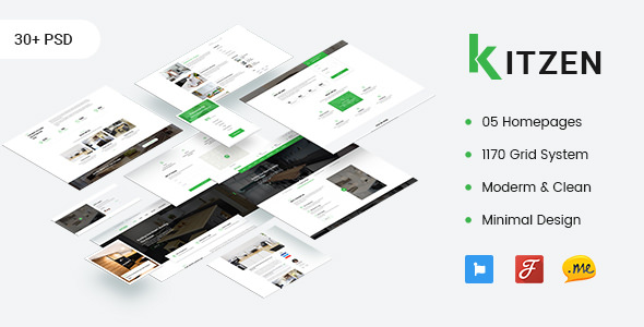 Download Kitzen – Modern Kitchen PSD Template | Free Nulled Scripts