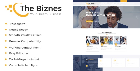 The Business v1.0 - Business Consulting and Professional Services HTML Template