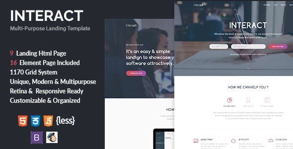 Download Interact – Multipurpose Landing Page Template | Free Nulled Scripts