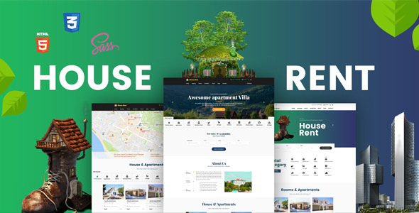 Download HouseRent – Multi Concept House, Apartment Rent HTML Template | Free Nulled Scripts