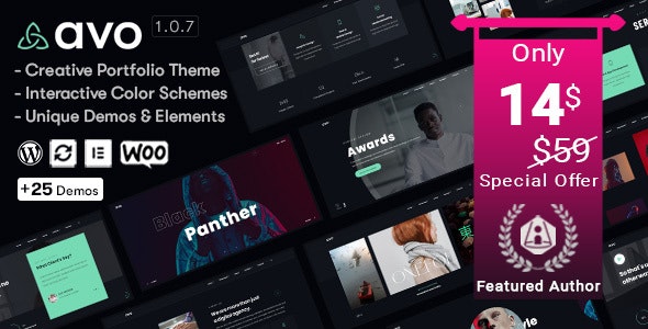 Avo v1.0.7 - Creative Portfolio & Agency WordPress Theme