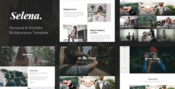 Selena - Minimal Portfolio & Personal Template