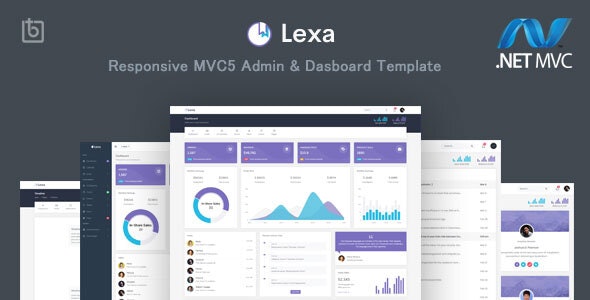 Lexa v1.0 - MVC5 Admin & Dashboard Template