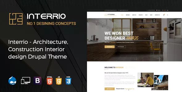 Download Interrio – Architecture, Construction, and Interior Design Drupal Theme | Free Nulled Scripts
