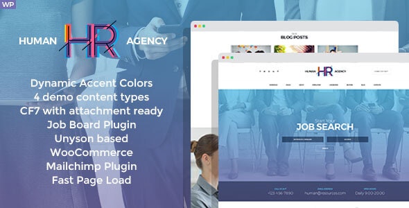 HR Human Consult v1.3.0 - Searching & Recruiting WordPress Theme