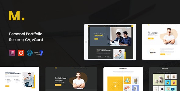 Mak v1.2.4 - Personal Portfolio & Resume WordPress Theme
