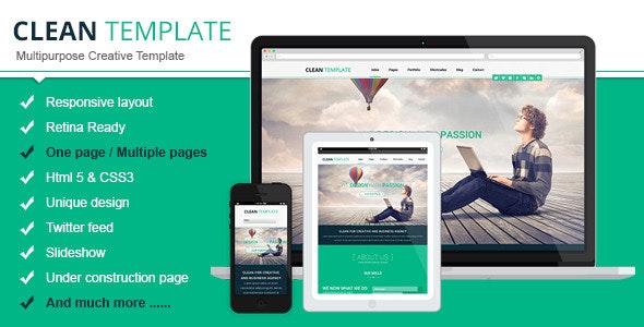 Clean Responsive Html Template v1.0