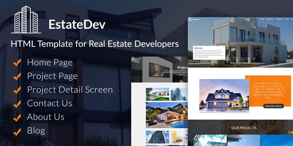 Download EstateDev – HTML Template for Real Estate | Free Nulled Scripts