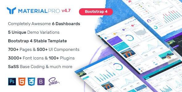 MaterialPro v4.7 - Material Design Bootstrap 4 Admin Template