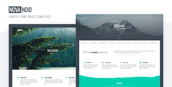 Novanoid - Simple Minimal HTML Template