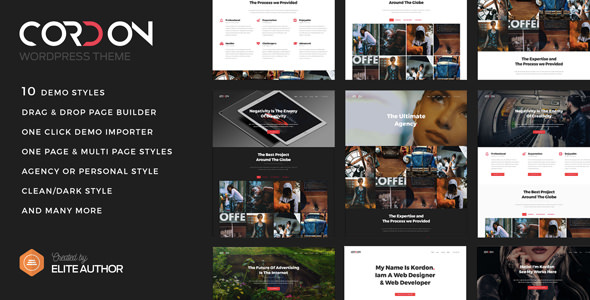 Cordon v1.1.1 - Responsive One Page & Multi Page Portfolio Theme
