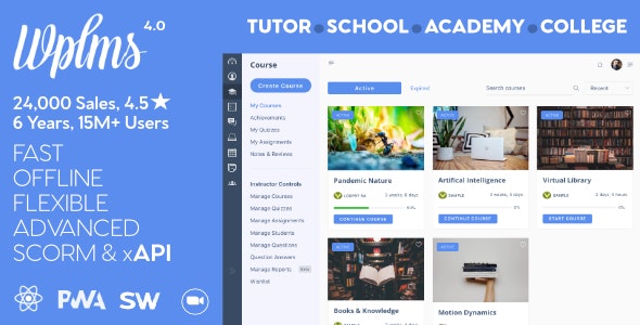 WPLMS v4.0.4 - Learning Management System for WordPress