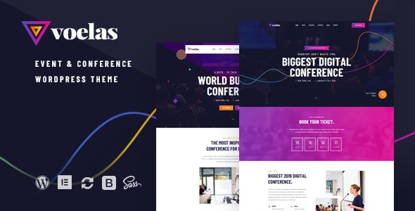 Voelas v1.0.6 - Event & Conference WordPress Theme