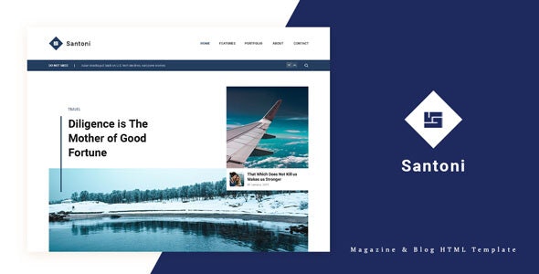 Santoni v1.0 - Blog and Magazine HTML Template