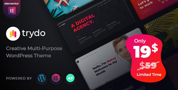 Trydo v1.0.0 - Creative Agency & Portfolio WordPress Theme