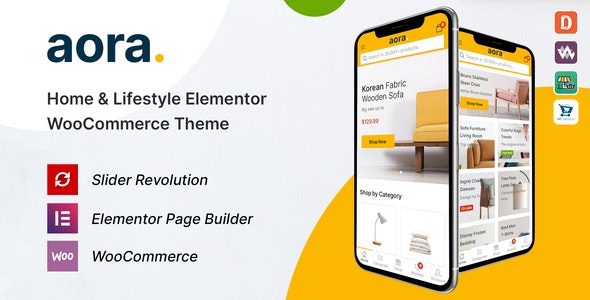 Aora v1.0.7 - Home & Lifestyle Elementor WooCommerce Theme