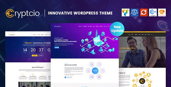 Cryptcio v1.5 - Innovative WordPress Theme