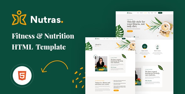 Nutras v1.0 - Fitness & Nutrition Bootstrap 5 Template
