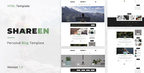 Shareen v1.0 - Personal Blog Template