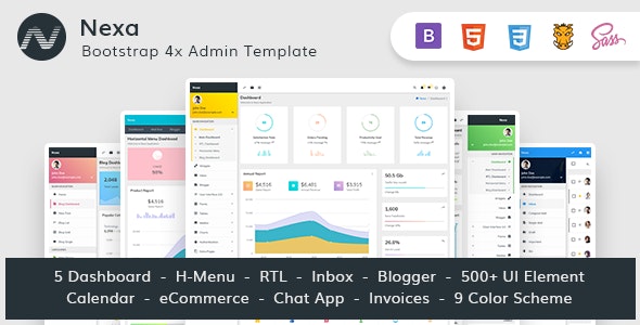 Nexa v2.1.1 - Bootstrap4 Material Design Premium Admin Dashboard