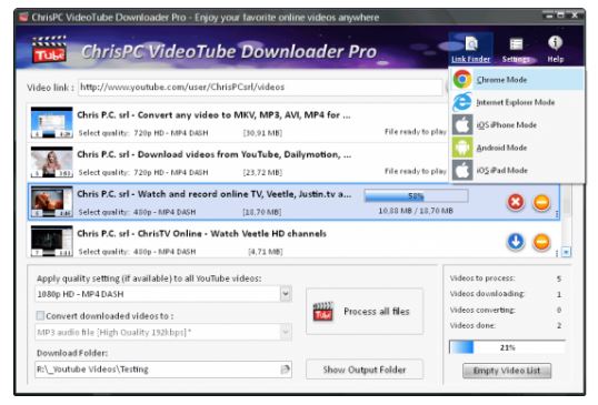 Download ChrisPC VideoTube Downloader Pro 15.26.0224 Multilingual Portable