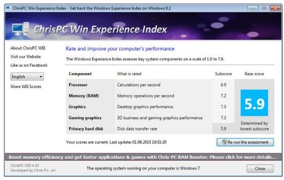 ChrisPC-Win-Experience-Index