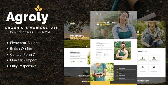 Agroly v1.0 - Organic & Agriculture Food WordPress Theme