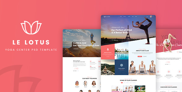 Le Lotus - Yoga Center PSD Template