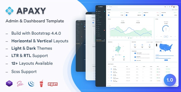 Apaxy v1.0 - Admin & Dashboard Template