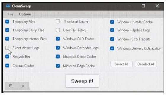Download CleanSweep v3.1 Portable