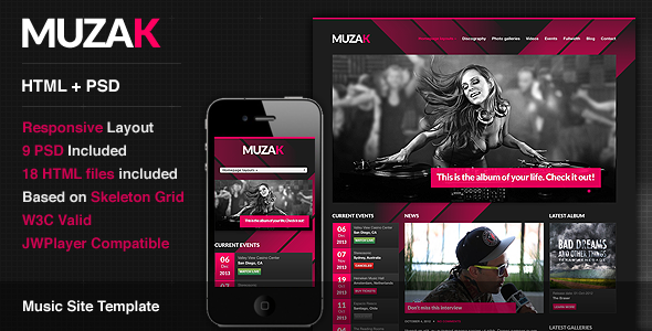 Download Muzak – Premium Music Site Template | Free Nulled Scripts