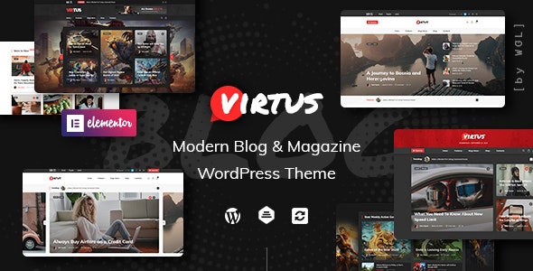 Virtus v1.1.0 - Modern Blog & Magazine WordPress Theme