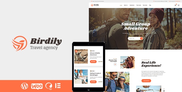 Birdily v1.0.1 - Travel Agency & Tour Booking WordPress Theme