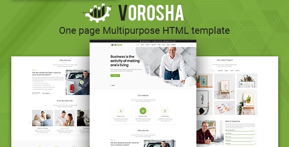 Vorosha v1.0 - OnePage Multipurpose HTML Template