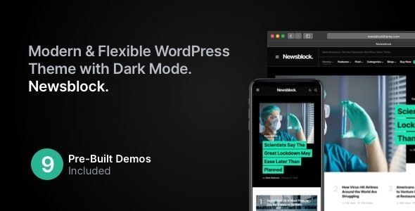Newsblock v1.1.2 - News & Magazine WordPress Theme with Dark Mode